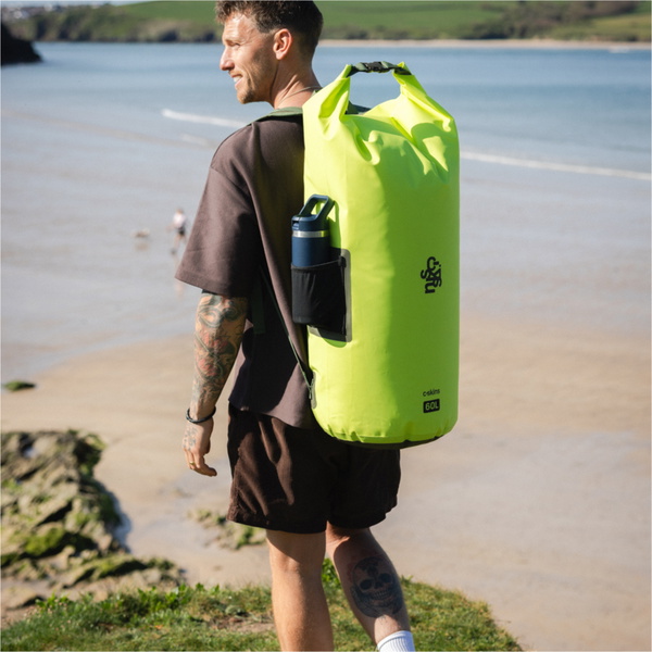 2026 C-Skins Session 60L Dry Bag Backpack C-DBPSE60 - Flash Green